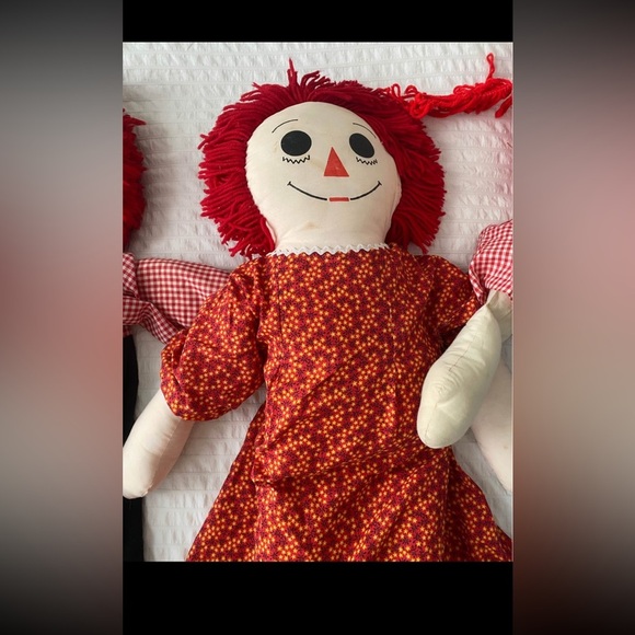 4 - 3 FOOT TALL- VINTAGE RAGGEDY ANN DOLLS - Picture 3 of 9